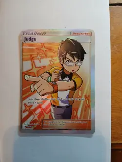 Pokemon TCG Judge 209/214 SM Lost Thunder Ultra Rare NM - Image 1