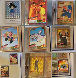 HUGE LOT x335 vintage 90's Bandai Dragon Ball Z cards unsorted some V. rare Kira - Image 2