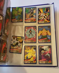 HUGE LOT x335 vintage 90's Bandai Dragon Ball Z cards unsorted some V. rare Kira - Image 3
