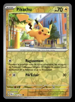 Carte Pokemon Pikachu Reverse 062/193 Evolutions a Paldea Francais - Image 1