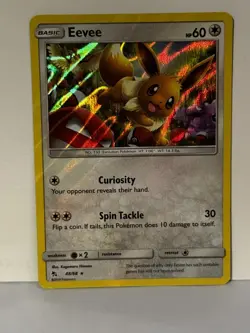 Eevee (48) Holo 48/68 Hidden Fates NM Pokemon Fast Ship - Image 1