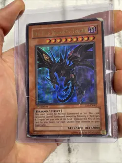 Yu-Gi-Oh Red-Eyes Darkness Dragon SD1-EN001 Ultra Rare 1st Edition HP Condition - Image 1