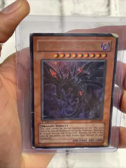 Yu-Gi-Oh Red-Eyes Darkness Dragon SD1-EN001 Ultra Rare 1st Edition HP Condition - Image 2