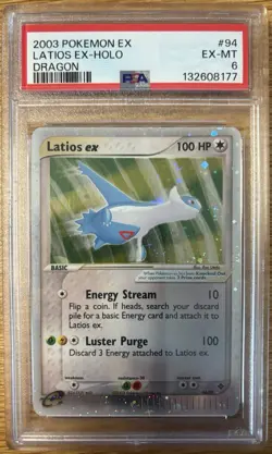 2003 Pokemon Latios ex 94/97 Holo - EX Dragon - PSA 6 - Rare Vintage EX Era - Image 1