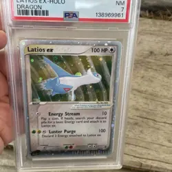 PSA 7 Latios EX 94/97 EX Dragon Ultra Rare Holo Foil E Reader 2003 Pokemon - Image 2