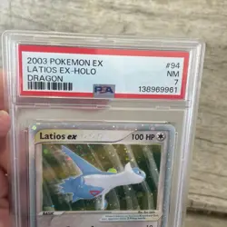 PSA 7 Latios EX 94/97 EX Dragon Ultra Rare Holo Foil E Reader 2003 Pokemon - Image 3