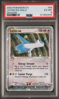 2003 Pokemon Latios ex Holo 94/97 PSA 6 - Image 1