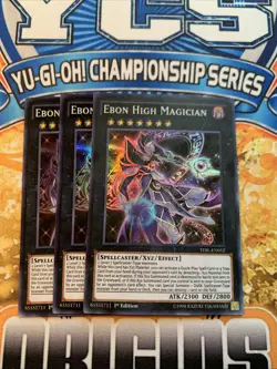 YUGIOH 3X Ebon High Magician TDIL-EN052 1st Edition NM NEVER PLAYED!!! PLAYSET! - Image 1