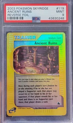 Ancient Ruins 119/144 Skyridge Reverse Holo Vintage Pokemon PSA 9 - Image 1