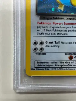 PSA 7 2000 POKEMON TEAM ROCKET DARK DRAGONITE HOLO 5/82 CARD PSA7 - Image 4