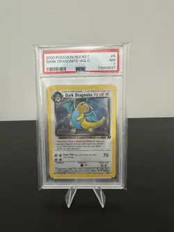 PSA 7 2000 Pokemon Dark Dragonite HOLO Team Rocket 5/82 Graded Card - Image 1