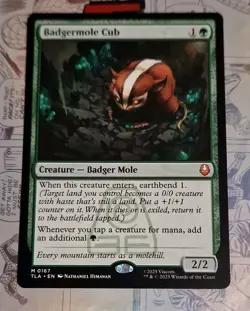 mtg Avatar: The Last Airbender - Badgermole Cub non-foil mythic rare M 0167 - Image 1