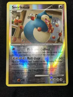 Pokemon - Snorlax 33/111 - Platinum Rising Rivals - Reverse HOLO RARE - 2009 LP - Image 2