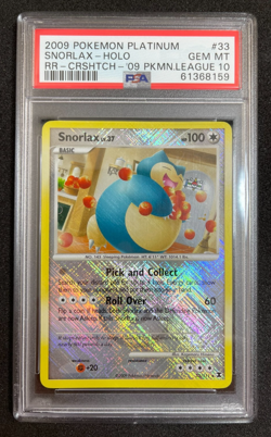 Pokemon League Promo Reverse Holo Snorlax LV.37 33/111 PSA 10 - PW - Image 1