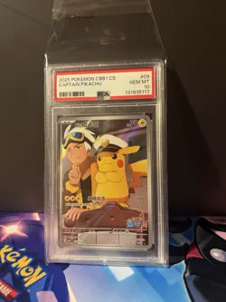 Captain Pikachu 0709/09 CBB1 CS Gem Pack PSA 10 Gem Mint Chinese Pokemon Card - Image 1