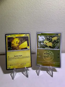 Pokemon TCG Pikachu 2 Card Lot 2026 Pokemon Day/ Ascended Heroes Reverse Holo NM - Image 1