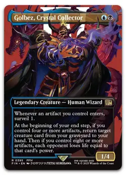 Golbez, Crystal Collector (Borderless) #395 (NM) Final Fantasy FIN Magic MTG - Image 1