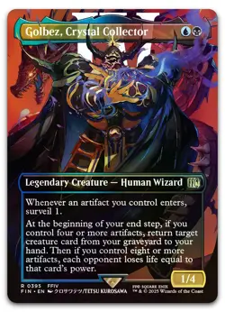 Golbez, Crystal Collector (Borderless) #395 (Foil) NM Final Fantasy Magic MTG - Image 1