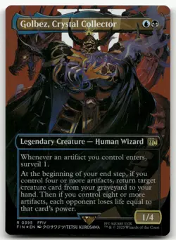 Golbez, Crystal Collector (Borderless) #395 (Foil) NM Final Fantasy Magic MTG - Image 1