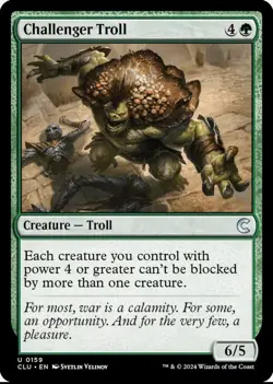 X 1 Challenger Troll NM CLU 159 MTG Magic The Gathering - Image 1