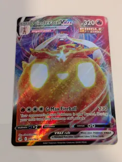 Cinderace VMAX 045/264 Ultra Rare Fusion Strike Pokemon Holo Foil Nice! - Image 1