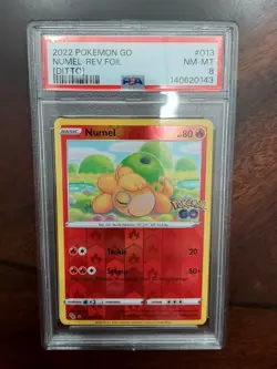 Pokemon Go 2022 - Numel "DITTO" Reverse Holo #013/078- PSA NM-MT 8 - Image 1