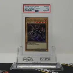 PSA 9 MINT Red-Eyes Black Dragon #MAGO-EN003 Maximum Gold Yugioh - Image 1