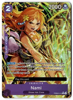 Nami PRB02-012 Rare Alt Art Premium Booster The Best Vol. 2 One Piece Mint NM - Image 1