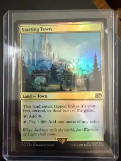 Starting Town Foil R 0289 Final Fantasy Magic the Gathering Land Card - Image 1