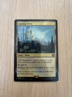 MTG Starting Town Land Magic the Gathering Card Final Fantasy Foil 0289 - Image 3