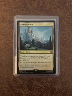 MTG Starting Town Land Magic the Gathering Card Final Fantasy Foil 0289 - Image 2