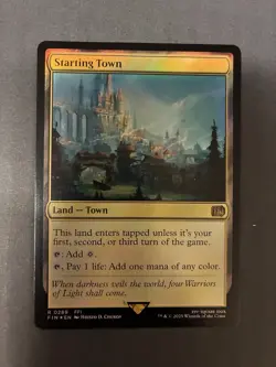 Magic the Gathering Final Fantasy Starting Town Foil Card #289 - Image 1