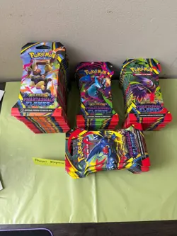 Pokemon TCG Phantasmal Flames ME02 Sleeved Booster Pack Factory Sealed-Lot of 10 - Image 1