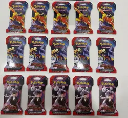 Pokemon Scarlet & Violet Destined Rivals Sleeved Booster Packs Lot 1:15 Sealed - Image 1
