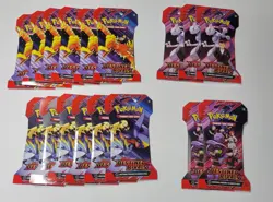 Pokemon TCG SV Destined Rivals Sleeved Booster Pack Lot x17 Brand New Unopened - Image 1