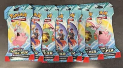 Pokemon Scarlet and Violet Journey Together TCG Sleeved Booster Pack - Lot of 8 - Image 1