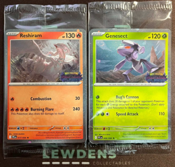 Reshiram + Gensect - 017/094 008/094 - Phantasmal Flames Sealed Promo - Pokemon - Image 1