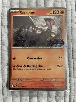 Pokemon Phantasmal Flames Reshiram 017/094 Barnes & Noble Promo Stamped Sealed - Image 1