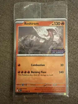 Pokemon Phantasmal Flames Reshiram 017/094 Promo Stamped Sealed TCG - Image 1