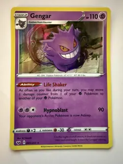 Gengar 85/202 - Sword & Shield Holo Rare Pokemon TCG Card Near Mint NM - Image 1