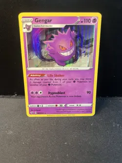 Gengar 85 / 202 Pokemon Sword & Shield Base Set 2020 Holo Rare TCG RARE - Image 1