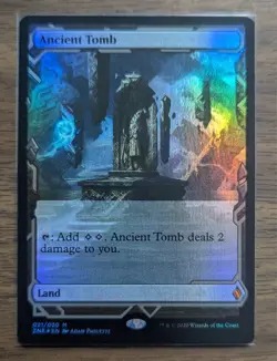 MTG Ancient Tomb Foil from Zendikar Rising Expeditions QUANTITY 1 = 1 CARD - Image 3