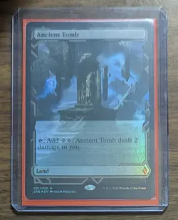 MTG Ancient Tomb Foil from Zendikar Rising Expeditions QUANTITY 1 = 1 CARD - Image 4