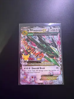 Pokemon TCG M Rayquaza EX Celebrations Classic Collection Holo Ultra 76/108 NM - Image 1