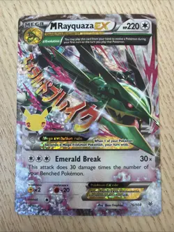 Pokemon TCG Holo Rayquaza EX 76/108 Celebrations Classic Collection NM - Image 1