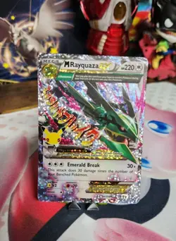 Pokemon TCG M RAYQUAZA EX 76/108 Celebrations: Classic Collection Holo NM MEGA - Image 1