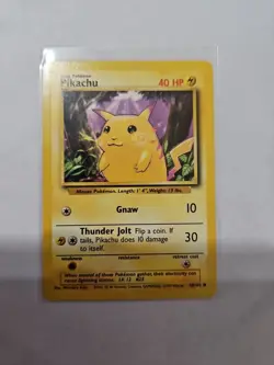 Pokemon Card - Pikachu 58/102 Base Set 1999-2000 NM - Image 1