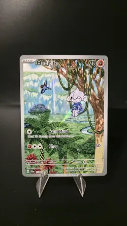 Meditite 153/142 Illustration Rare SV07: Stellar Crown Pokemon Card NM - Image 1