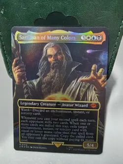 BORDERLESS FOIL - Saruman of Many Colors - MTG - LOTR Lord of the Rings - NM - Image 1