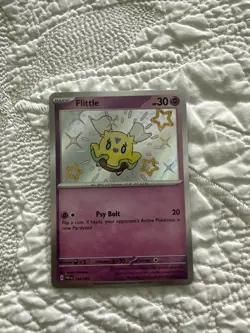 Pokemon TCG Flittle Scarlet & Violet: Paldean Fates 164/091 Holo Shiny Rare - Image 1